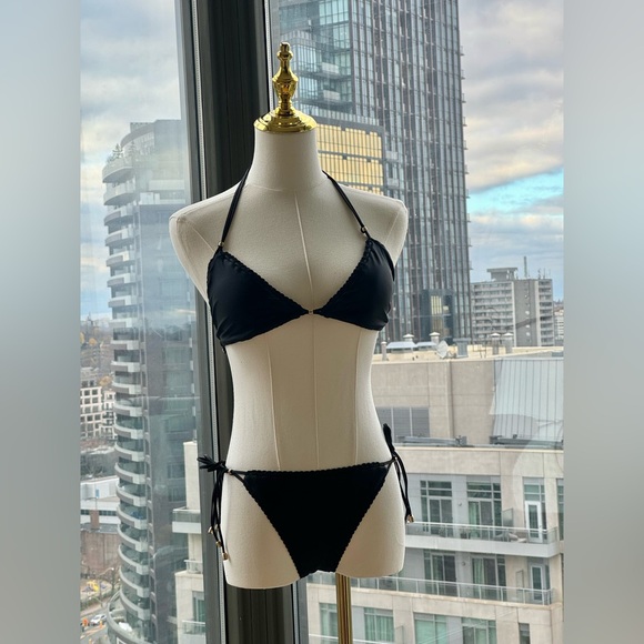 🆕 ZIMMERMANN 🧿 NWOT Vitali Trimmed Mini Tri Bikini, Black, Sz 2 - US 6 / 8 - Picture 11 of 15